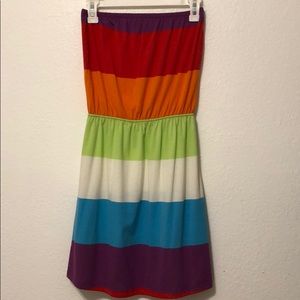 Women’s off the shoulder dress.